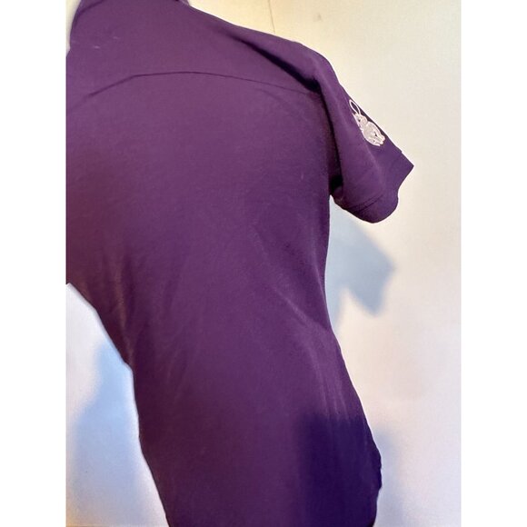 Cadbury Cutter & Buck Size M Polo Shirt NWT Women’s Slim Fit Purple Embroidered‎ - Picture 9 of 10